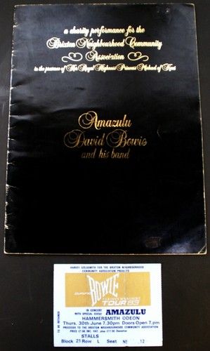 David bowie programme - bowie, +