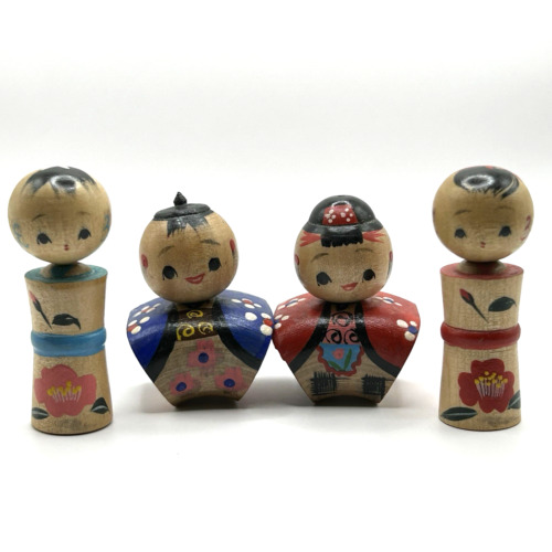 Lot poupées kokeshi - lot, 4