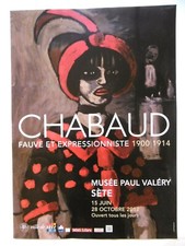 Auguste CHABAUD Affiche 2012 Fauvisme Expressionnisme Yvette Nîmes Graveson Sète