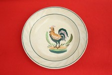 Rare assiette creuse au coq PEXONNE F F circa 1897