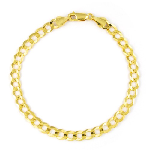 14k solide jaune 6mm cubain - or,