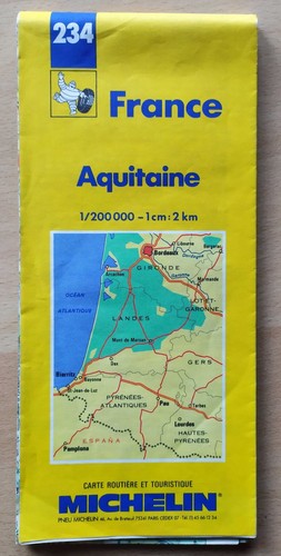Ancienne carte michelin 234 - ancienne, n°234