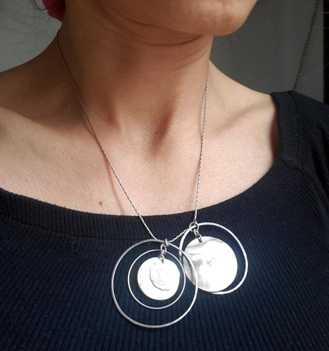 Collier pendentif nacre - pendentif,