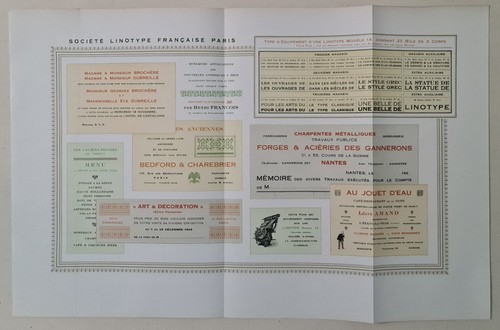 Société linotype française - société,