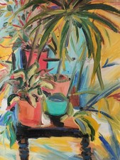 Tableau Bouquet Par Robert Savary  Nouvelle École de Paris 