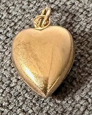 PENDENTIF CŒUR OR MASSIF 18