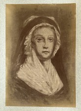 Photo du tableau de Marie-Antoinette Musée Carnavalet Paris Albumine 1888