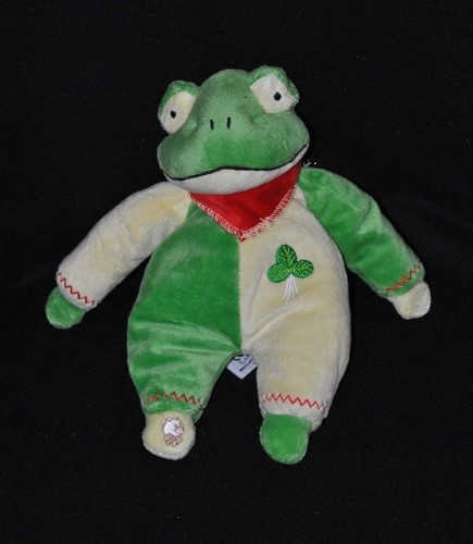 Peluche doudou grenouille vert