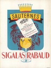 AFFICHE PUBLICITE SAUTERNES