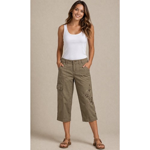 Cache crop cargo pant - cache,