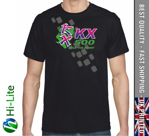 Shirt noir kawasaki kx500 - t-shirt,