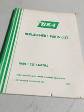 BSA catalogue pièces