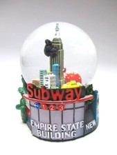 New York boule à neige Subway
