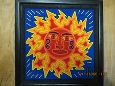  TABLEAU HUICHOL N°15  YARN PAINTING 30x30 cm  12"x12"