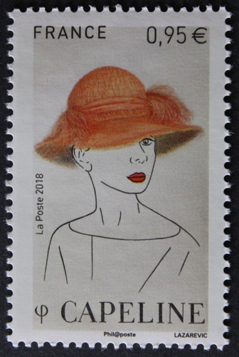 Timbre france chapeau - timbre,