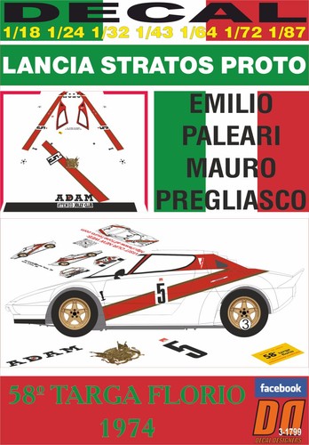 Decal lancia stratos - stratos, e