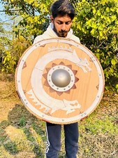 Dragon viking en bois