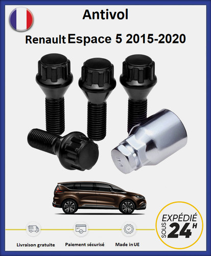 Ecrous antivol roues noir - de,