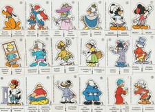 VACHE QUI RIT SERIE MICKEY REVOLUTIONNAIRE  1989 LES 20 CARTONNETTES NON  COUPEE