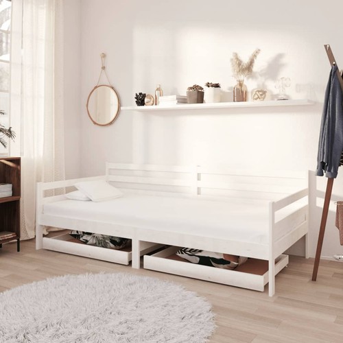 Bois pin massif lit - bois,