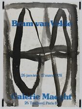 Van Velde Bram Galerie Maeght 1978 Affiche Originale Exposition