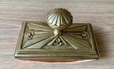 TAMPON PORTE BUVARD - BRONZE SIGNÉ MARIONNET - FRANCE - MOTIF RARE