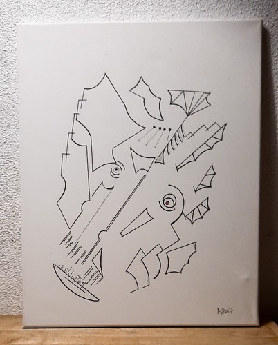 Tableau peinture abstraite - tableau,