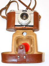 -ANCIEN APPAREIL PHOTO SAVOY ROYER DANS SON étui CUIR COLLECTION VITRINE déco D