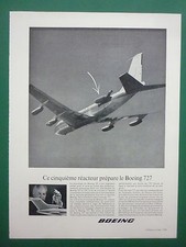 10/1961 PUB AVION BOEING 707 727 PROTOTYPE TRIEBWERK REACTEUR ENGINES FRENCH AD