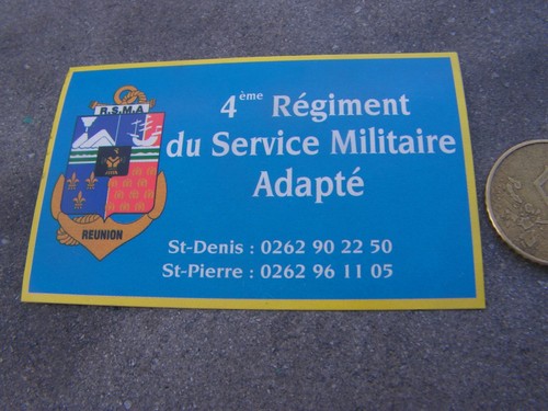 Autocollant militaire 4 eme - autocollant,
