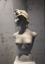 Mannequin de vitrine Siegel, buste féminin des années 30