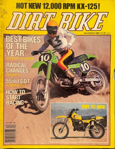 Dirt bike december 1980 yamaha - dirt,