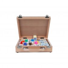 Domino Train Mexicain Double 12 En Boîte En Bois