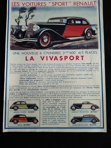 Rare publicité voiture - rare, de
