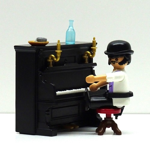 Saloon klavierspieler pianist - saloon,