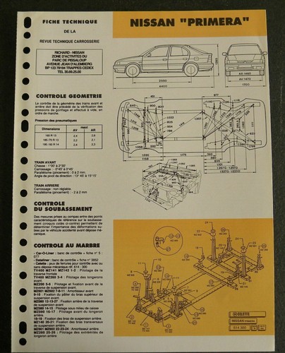 Fiche technique automobile