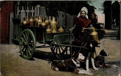 Cpa laitière belge - cpa,