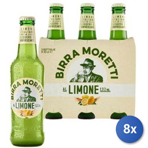Moretti birra bouteille - 8x,