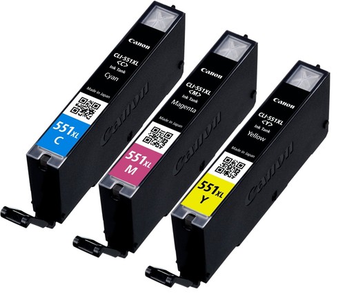 Pack couleurs canon cli 551c - couleurs,