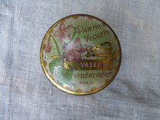 PARMA VIOLETTA BOÎTE TÔLE - CRÈME VASELINE VIBERT FRÈRES - PARIS PARFUM 1900