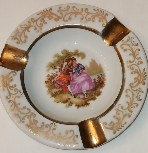 Ancien vide poche porcelaine - ancien,