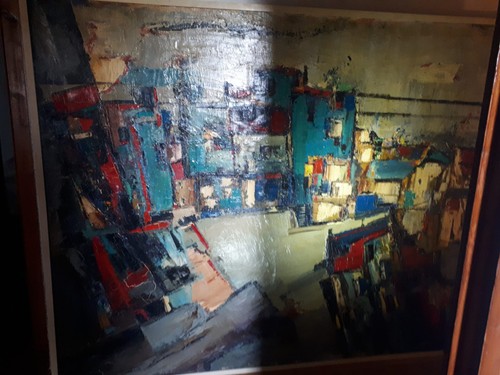Tableau huile signé grimal - tableau,