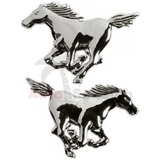 Mustang emblème signe - emblème, chrome