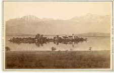 Luger, Prien Am Chiemsee, Frauen Insel im Chiemsee vintage albumen print Tirag