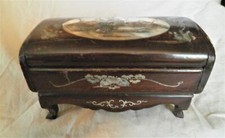 Coffret/boite Bois de fer Inscrusté de nacre XIX°