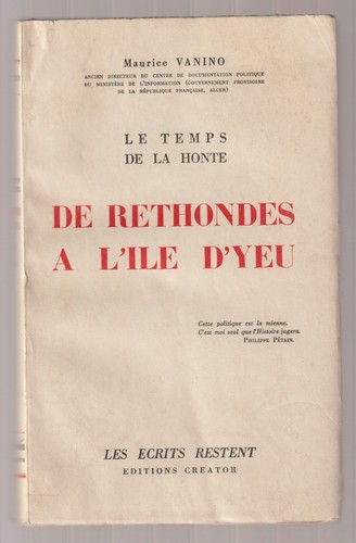 Maurice vanino de rethondes - ,