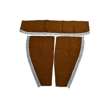 Rideaux En Velours Brun Avec