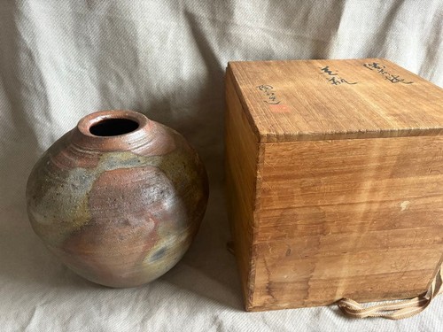 Vase bizen ware - bizen, signé