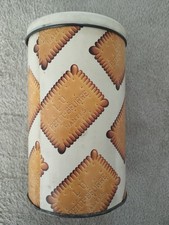 Vintage Boîte Biscuit Métal LU Lefebvre Utile Cylindrique 