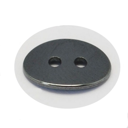 Boutons metal ovale argenté - boutons,